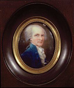 Miniatureportræt af Arthur Lee (1740-92) 1795 (malet emalje)